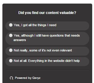Did you Find our Content Valuable