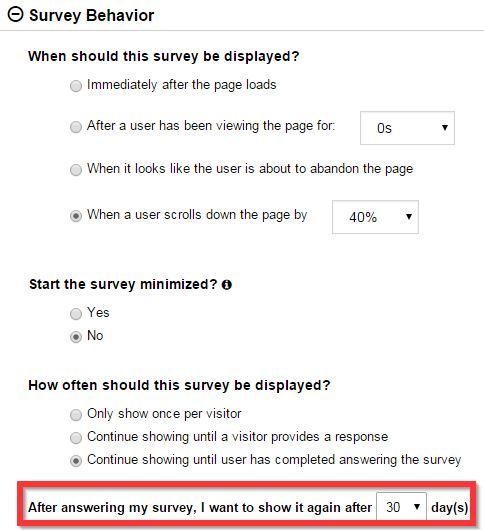 Survey Behavior