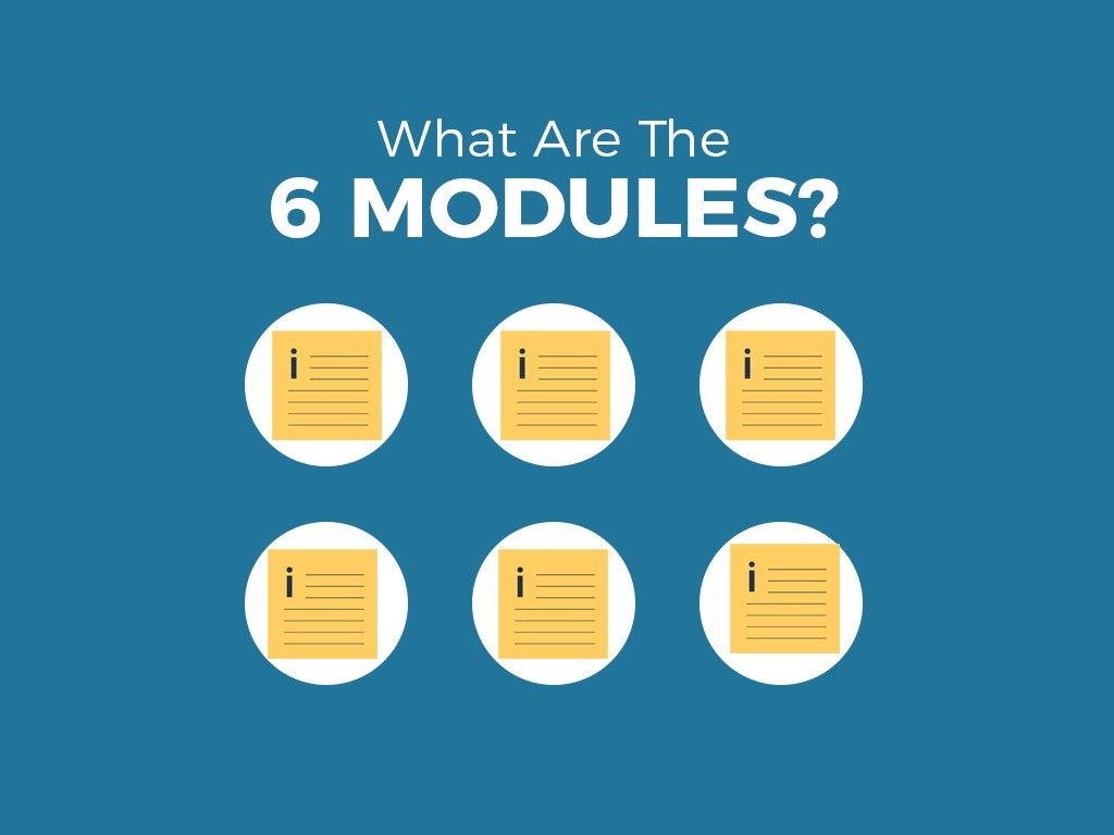 What are the 6 Modules?