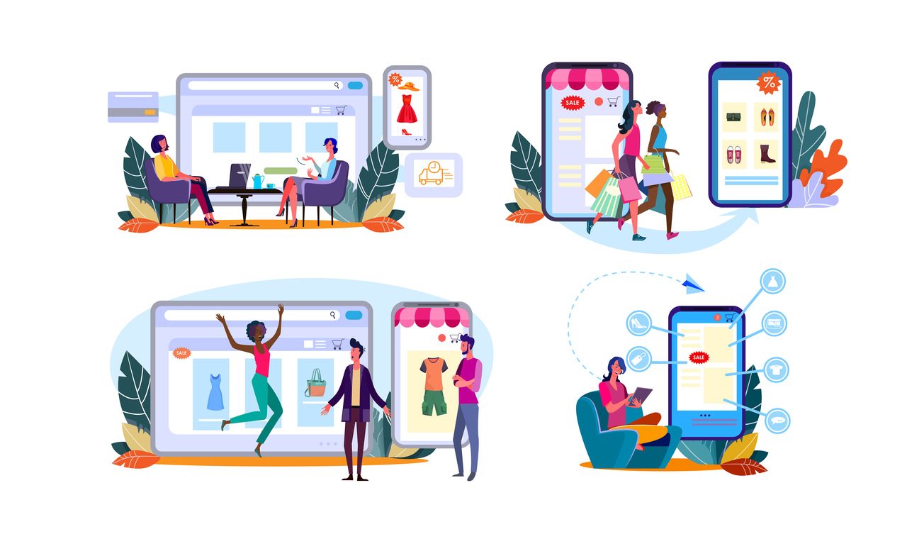 Different forms of online shopping