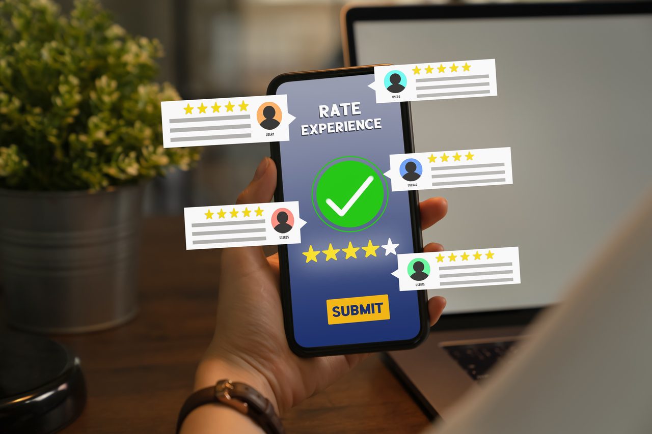 Results of a Employee Satisfaction Survey on a phone